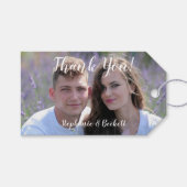 Foto bruiloft Hartelijk dank Cadeaulabel (Voorkant (Horizontaal))