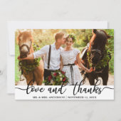 Foto bruiloft Hartelijk dank | Kaart Liefde en Bed (Voorkant)