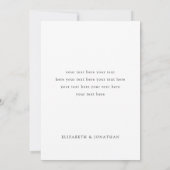 Foto bruiloft - Hartelijk dank - Kaart met modern  (Achterkant)