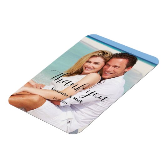 Foto bruiloft Hartelijk dank Magneet (Linkerzijde)