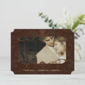 Foto bruiloft Ik trouw met mijn vriend-Chocolate Kaart (Staand voorkant)