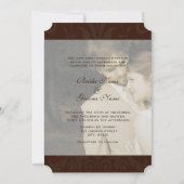 Foto bruiloft Ik trouw met mijn vriend-Chocolate Kaart (Achterkant)