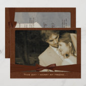 Foto bruiloft Ik trouw met mijn vriend-Chocolate Kaart (Voorkant / Achterkant)