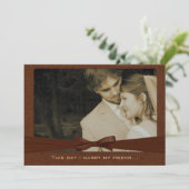 Foto bruiloft Ik trouw met mijn vriend-Chocolate Kaart (Staand voorkant)