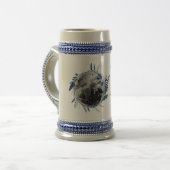 FOTO Bruiloft Jubileum Gift - Modern Trendy Bierpul (Voorkant links)