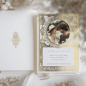 foto bruiloft Laurel Folie Uitnodiging