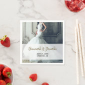 Foto-bruiloft-receptie Cocktail Paper Napkins Servet (Insitu)