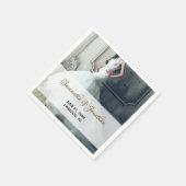 Foto-bruiloft-receptie Cocktail Paper Napkins Servet (Hoek)