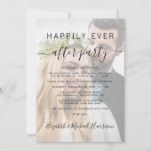 Foto Bruiloft Receptie 'Happily Ever After' Kaart (Voorkant)