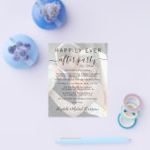 Foto bruiloft Reception QR Code Invitation Flyer (Enkel)