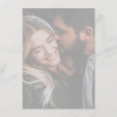 Foto bruiloft RSVP Kaart Neutral Brown (Achterkant)