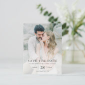 Foto Bruiloft Save the Date Briefkaart (Staand voorkant)