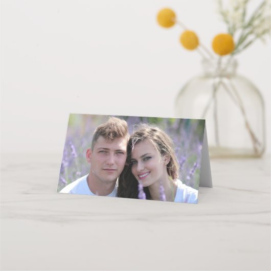 Foto Bruiloft Tafel Nummer Kaarten Plaatskaartje (Achterkant)