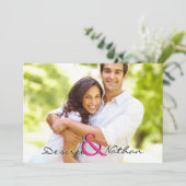 foto bruiloft uitnodiging (Staand voorkant)