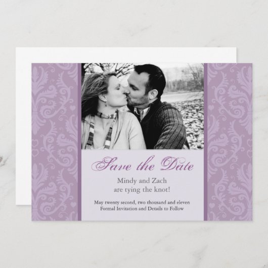 Foto bruiloft uitnodiging Sjabloon (Voorkant / Achterkant)