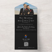 Foto Bruiloft Uitnodiging-Twin Flames-LGBTQ- All In One Uitnodiging (Binnen)