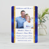 Foto, bruiloft Uitnodigingen voor tweede huwelijk (Staand voorkant)