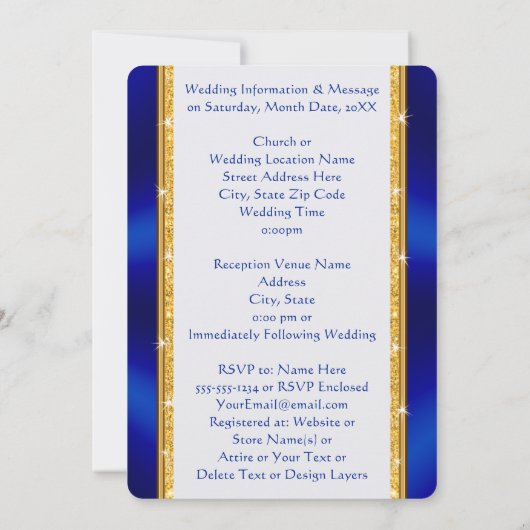 Foto, bruiloft Uitnodigingen voor tweede huwelijk (Achterkant)