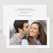 Foto bruiloft Uitstel Eenvoudige wijziging van pla Aankondiging (Voorkant / Achterkant)