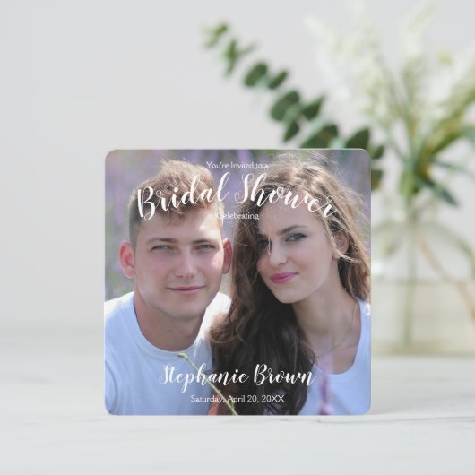 Foto Bruiloft Vrijgezellenfeest Kaart (Staand voorkant)