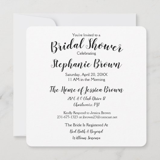 Foto Bruiloft Vrijgezellenfeest Kaart (Achterkant)