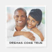 Foto bruiloft, Vrijgezellenfeest, Verloving Modern Servet (Voorkant)