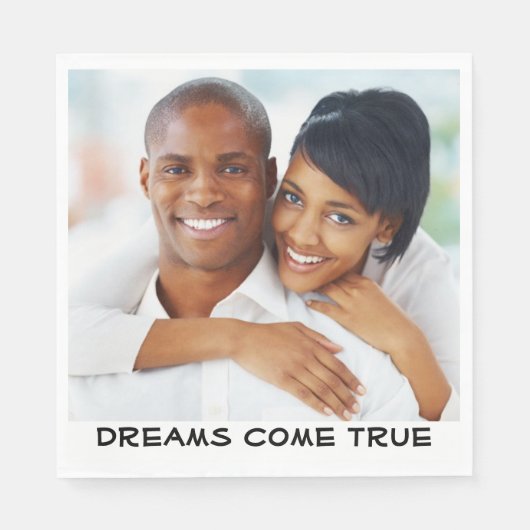 Foto bruiloft, Vrijgezellenfeest, Verloving Modern Servet (Voorkant)