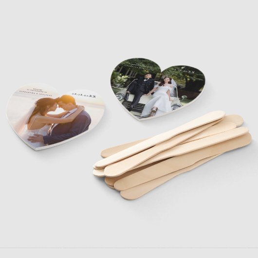 FOTO Bruiloft Welkom Hand Fan Handwaaier (Niet-gemonteerd)