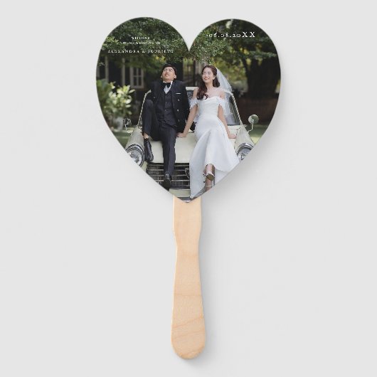 FOTO Bruiloft Welkom Hand Fan Handwaaier (Achterkant)