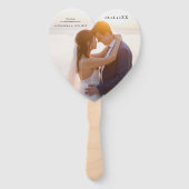 FOTO Bruiloft Welkom Hand Fan Handwaaier (Voorkant)