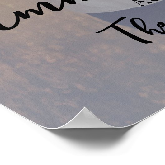 Foto bruiloft welkom teken elegant poster (Hoek)