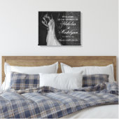 Foto bruiloft welkom teken elegante kalligrafie canvas afdruk (Insitu (Slaapkamer))