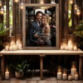 Foto bruiloft welkom teken elegante kalligrafie poster