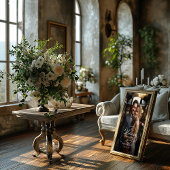 Foto bruiloft welkom teken elegante kalligrafie poster