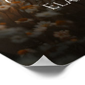 Foto bruiloft welkom teken elegante kalligrafie poster (Hoek)