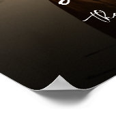 Foto bruiloft welkom teken moderne kalligrafie poster (Hoek)