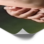 Foto bruiloft welkomstteken elegant gouden script poster (Hoek)