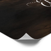 Foto bruiloft welkomstteken elegant script poster (Hoek)