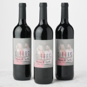 Foto bruiloft wijn fles label etiket (Flessen)