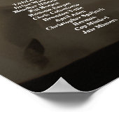 Foto bruiloft zitgrafiek elegant modern poster (Hoek)