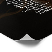 Foto bruiloft zitgrafiek elegante 15 tafels poster (Hoek)