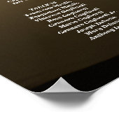 Foto bruiloft zitgrafiek elegante 19 tafels poster (Hoek)