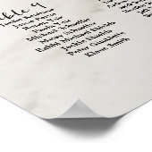 Foto bruiloft zitgrafiek, modern poster (Hoek)
