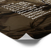 Foto bruiloft zitkaart elegante zitplattegrond poster (Hoek)