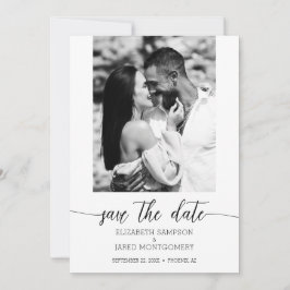 Foto Bruiloft Zwart Save The Date