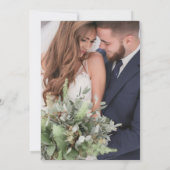 Foto bruiloftsfeest 'Happily Ever After' Kaart (Achterkant)