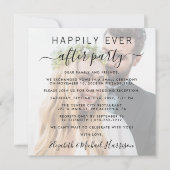 Foto bruiloftsreceptie 'Gelukkig tot het einde der Kaart (Voorkant)