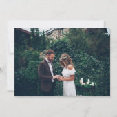 Foto bruiloftsreceptie 'Happily Ever After' Kaart (Achterkant)