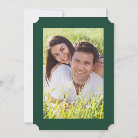 Foto Bruiloftsshower Laurierkrans Olijfblad Kaart (Achterkant)