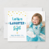 Foto Budget Chanoeka Latkes Lachende Lichte Kaart (Voorkant)